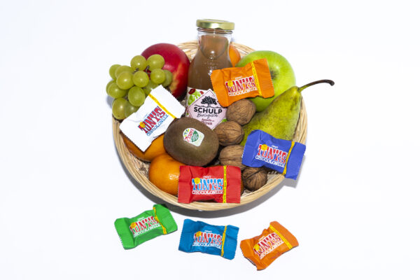 Fruitliefhebber-5 Fruitmand Middel met Tony Chocolonely