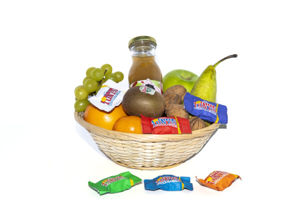 Fruitliefhebber-6 Fruitmand Middel met Tony Chocolonely
